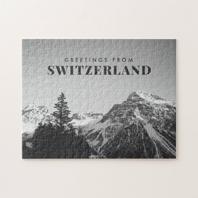Puzzle Saludos desde Suiza (Horizontal)
