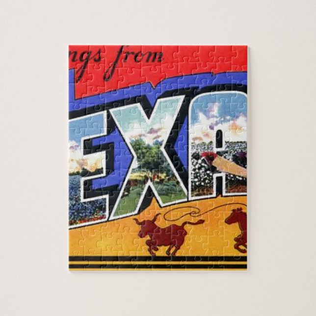 Puzzle Saludos desde Texas (Vertical)