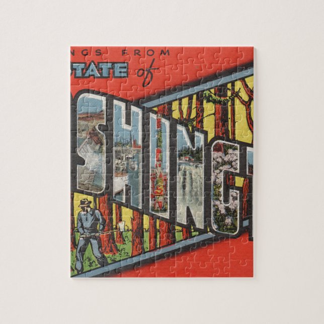 Puzzle Saludos desde Washington (Vertical)