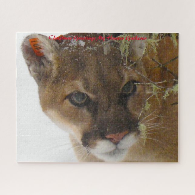 Puzzle Saludos navideños a mi cazador Jigsaw Puzz (Horizontal)