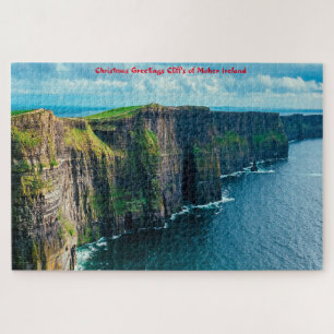 Puzzle Saludos navideños Cliff's of Moher Ireland