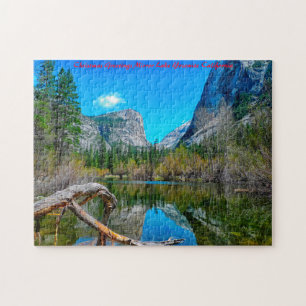 Puzzle Saludos navideños de Mirror Lake Yosemite