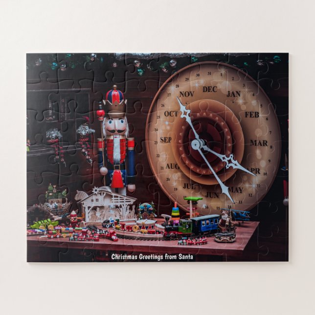 Puzzle Saludos navideños de Santa Elena (Horizontal)