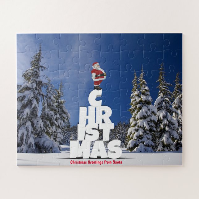 Puzzle Saludos navideños de Santa Elena (Horizontal)