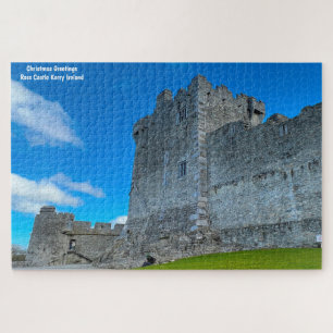 Puzzle Saludos navideños Ross Castle Kerry Ireland Jig