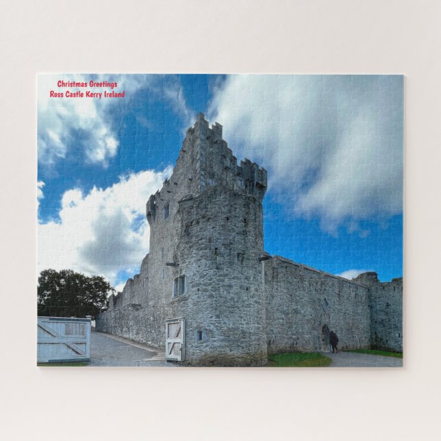Puzzle Saludos navideños Ross Castle Kerry Ireland Jig (Horizontal)