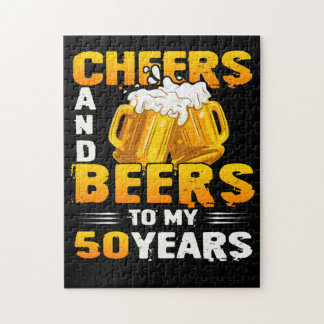 Puzzle Saludos Y Cervezas A Mi Regalo De 50 Años