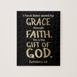 Puzzle Salvado Por Grace A Través De Faith Gold Ephesian 