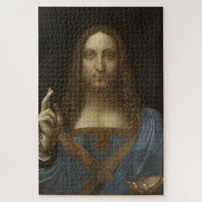 Puzzle Salvador Mundi-Representación de Cristo-Leonardo d (Vertical)