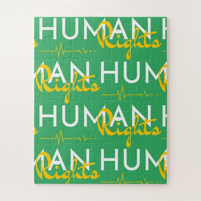 Puzzle Salvamento de los derechos humanos (Vertical)