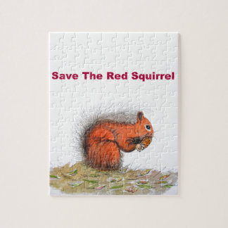 Puzzle Salvar a la ardilla roja