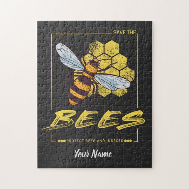 Puzzle Salven las abejas para apicultores y piratas (Vertical)
