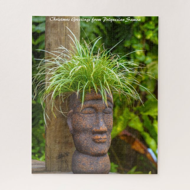 Puzzle Samoa Polinesia.Saludos navideños (Vertical)