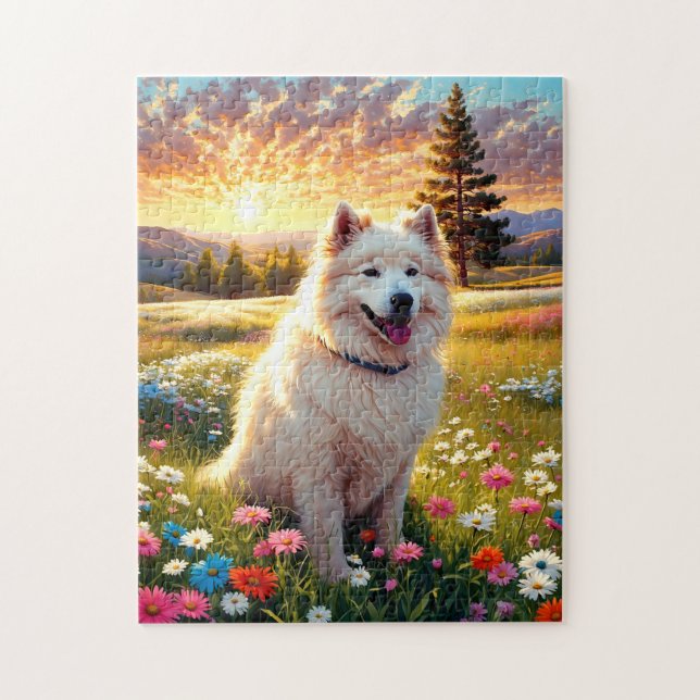 Puzzle Samoyed Dog   (Vertical)