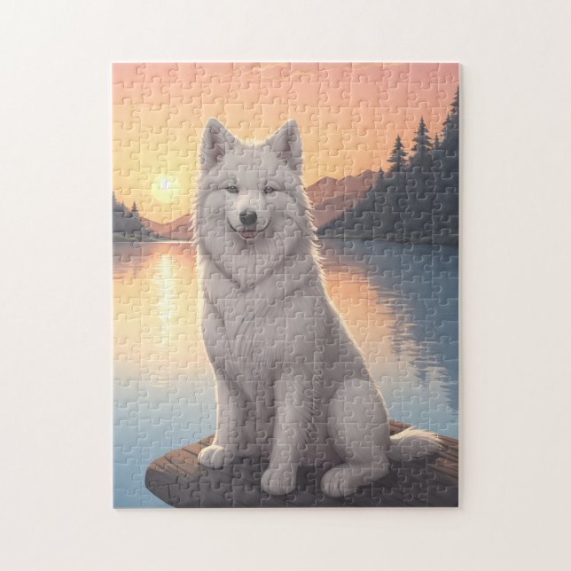 Puzzle Samoyed Dog   (Vertical)