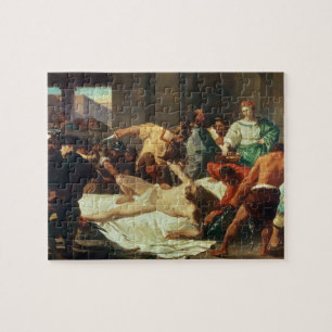 Puzzle Samson traicionó por Delilah (el aceite en lona)