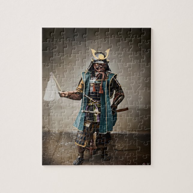 Puzzle Samurai japonés en la Armada del Comandante (Vertical)