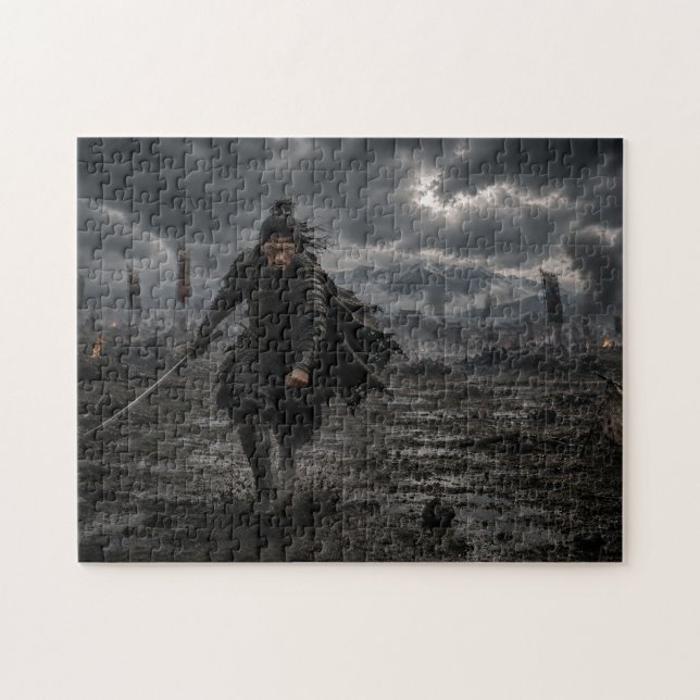 Puzzle Samurái Oscuro — Guerrero de Batalla Épica | Puzzl (Horizontal)