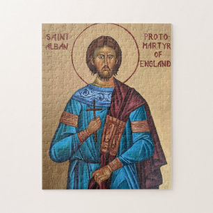 Puzzle San Albano el Protomártir de Inglaterra Icono Orto