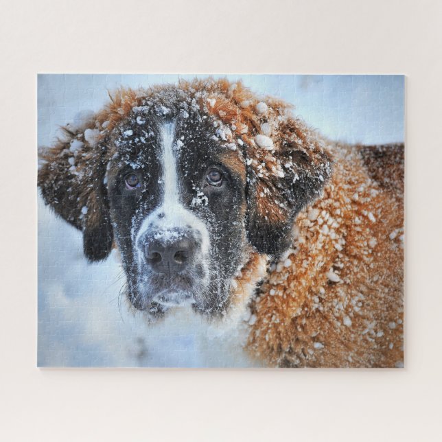Puzzle San Bernardo en la nieve (Horizontal)