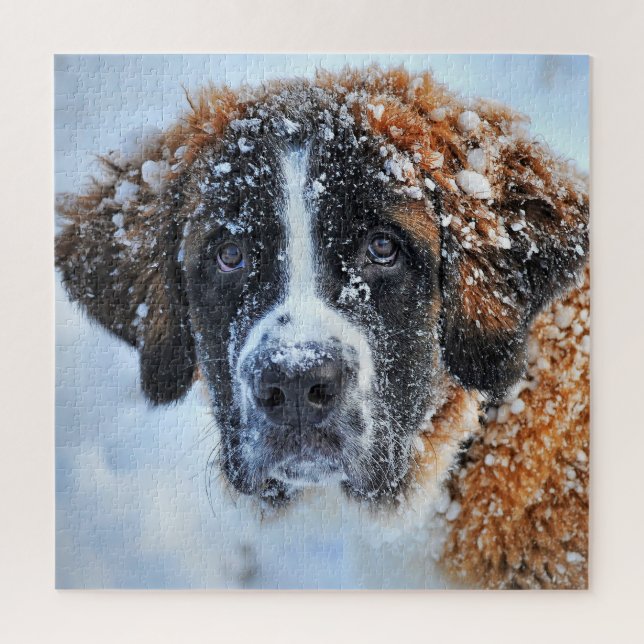 Puzzle San Bernardo en la nieve (Vertical)