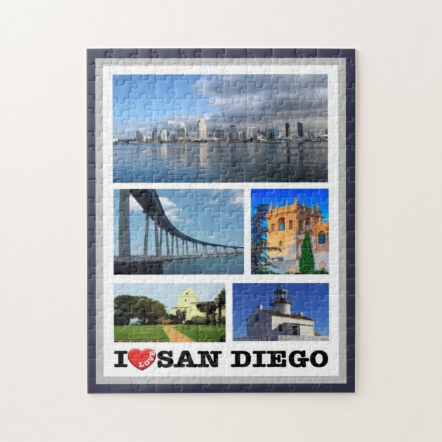 Puzzle San Diego - Amo - Estados Unidos - (Vertical)