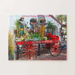 Puzzle San Diego California. Saludos de Navidad