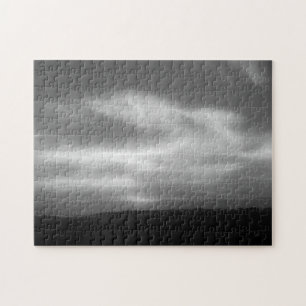 Puzzle San Diego Moody Black and White Sunset