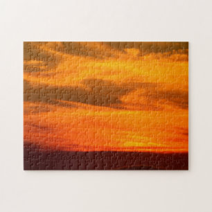 Puzzle San Diego Naranja amarillo brillante rojo atardece