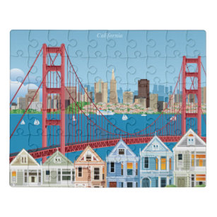 Puzzle San Francisco, CA el   la ciudad por la bahía