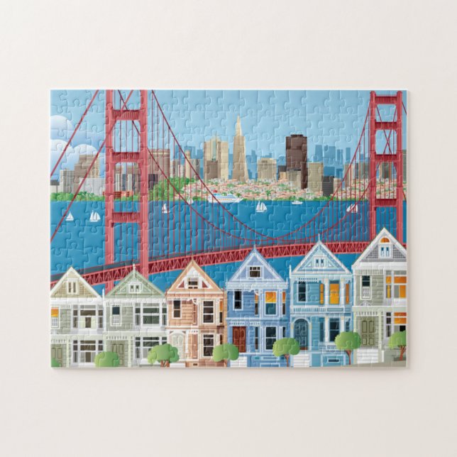 Puzzle San Francisco, California | La ciudad a orillas de (Horizontal)