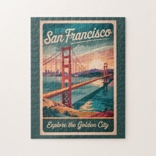 Puzzle San Francisco California Puente Golden Gate Viajes