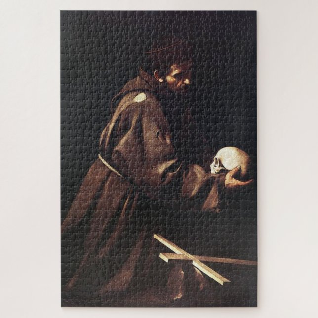 Puzzle San Francisco en Oración - Caravaggio (Vertical)