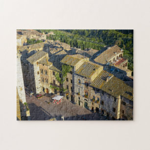 Puzzle San Gimignano casco antiguo, Siena, Toscana, Itali