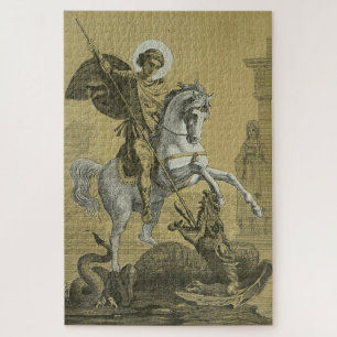 Puzzle San Jorge – Arte "Sunburst Gold" Premium