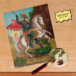 Puzzle San Jorge rescata a la princesa