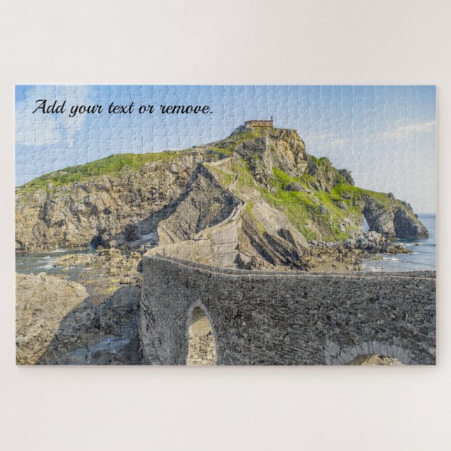 Puzzle San Juan de Gaztelugatze, Vizcaya, España, (Horizontal)