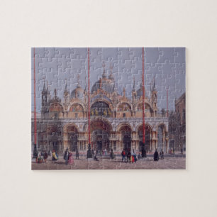 Puzzle San Marco, Venecia, grabada por Brizeghel (litho)