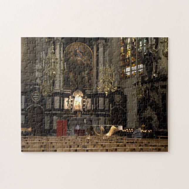 Puzzle San Miguel y catedral del St. Gudula, Bruselas (Horizontal)