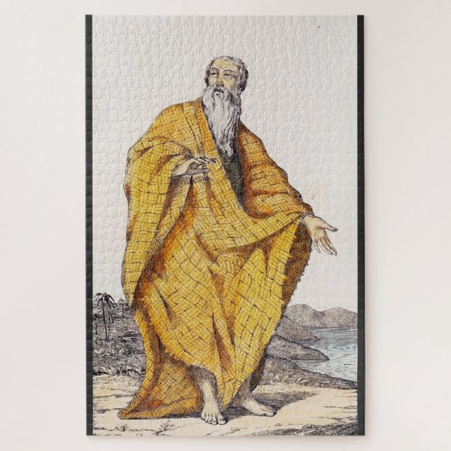 Puzzle San Pablo de Tebas Primer Ermitaño Cristiano Arte (Vertical)