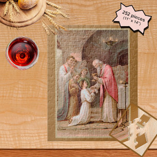 Puzzle San Tarcio que recibe la eucaristía (BL 02)