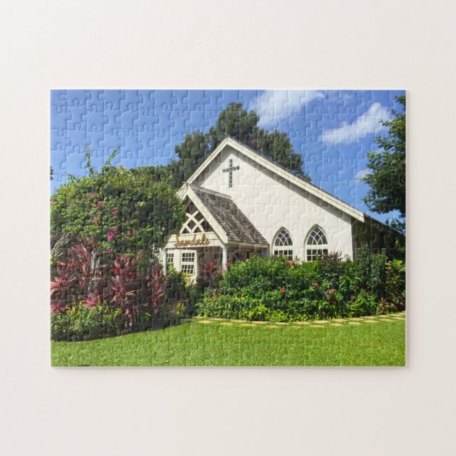 Puzzle Sandals Chapel Jamaica. (Horizontal)