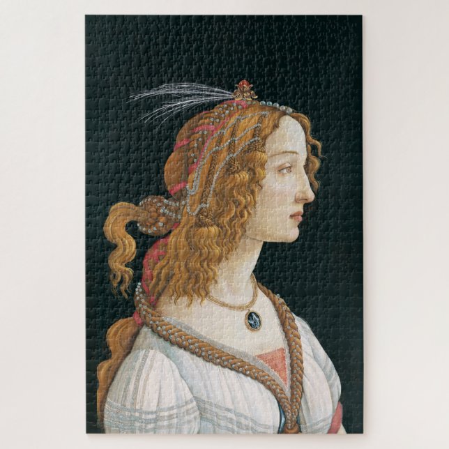 Puzzle Sandro Botticelli - Retrato de una joven (Vertical)