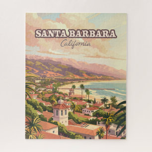 Puzzle Santa Barbara Beach Central Coast California Retro