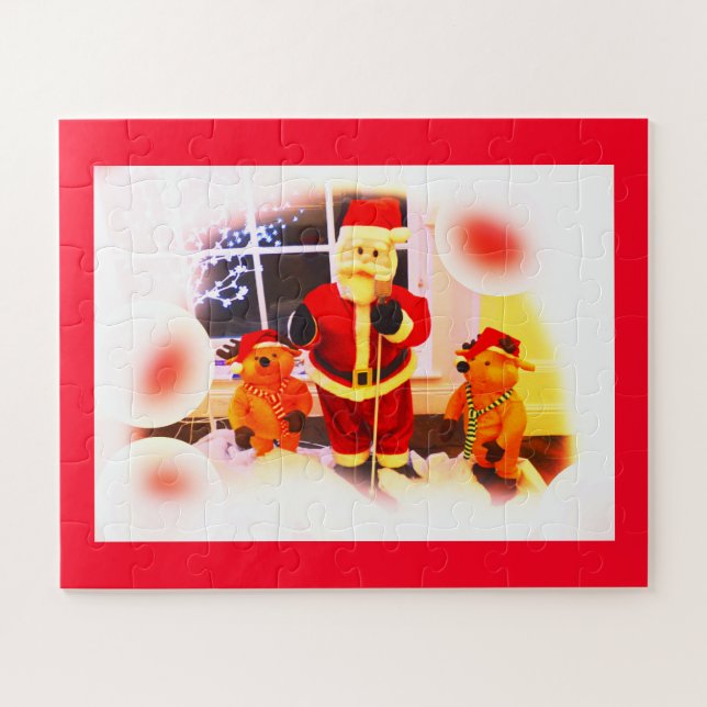 Puzzle Santa cantando (Horizontal)