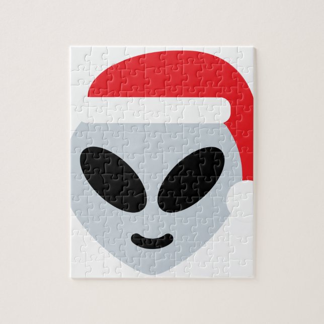 Puzzle santa claus alien emoji (Vertical)