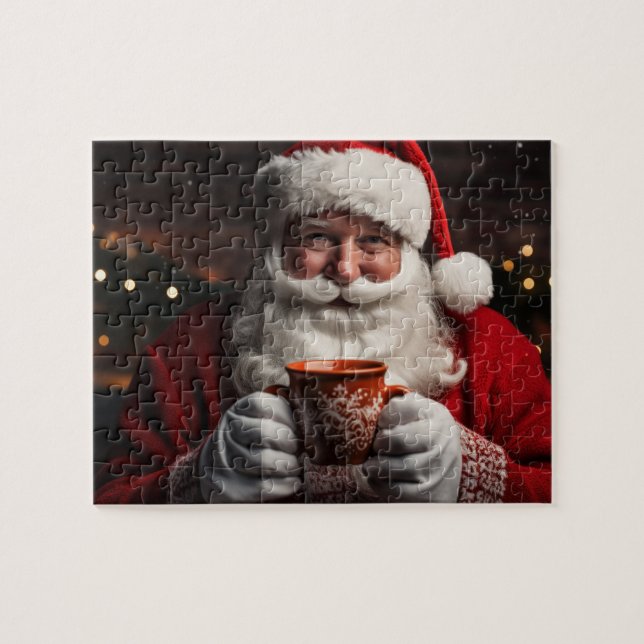 Puzzle Santa Claus Feliz Navidad (110 piezas) Rompecabeza (Horizontal)