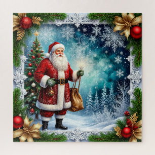 Puzzle Santa Claus tradicional en el país de las maravill