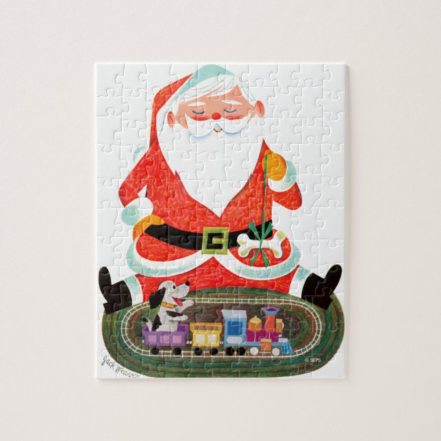 Puzzle Santa con tren (Vertical)