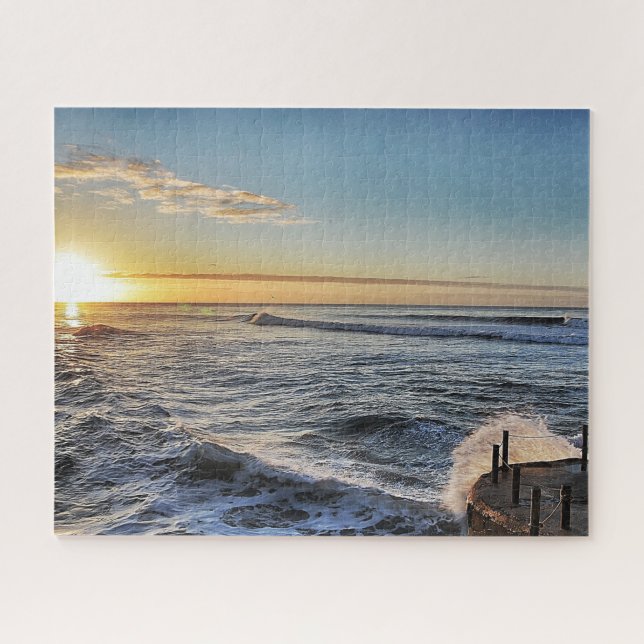 Puzzle Santa Cruz California Beach Ocean Sea Surf (Horizontal)